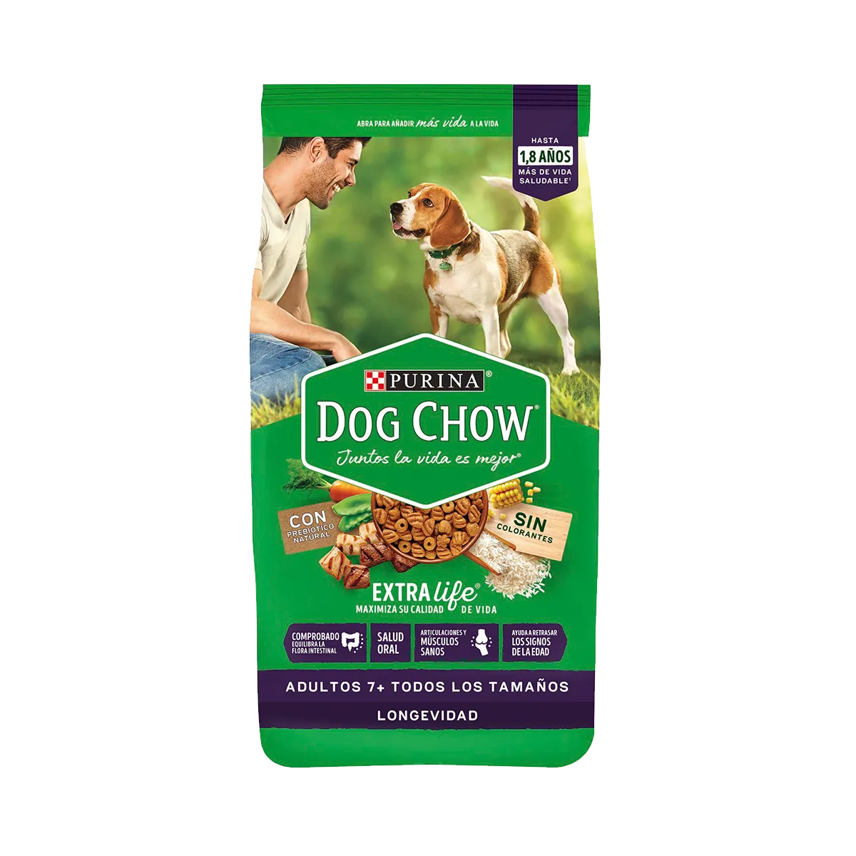 DOG CHOW LONGEVIDAD ADULTOS 7+ 18K
