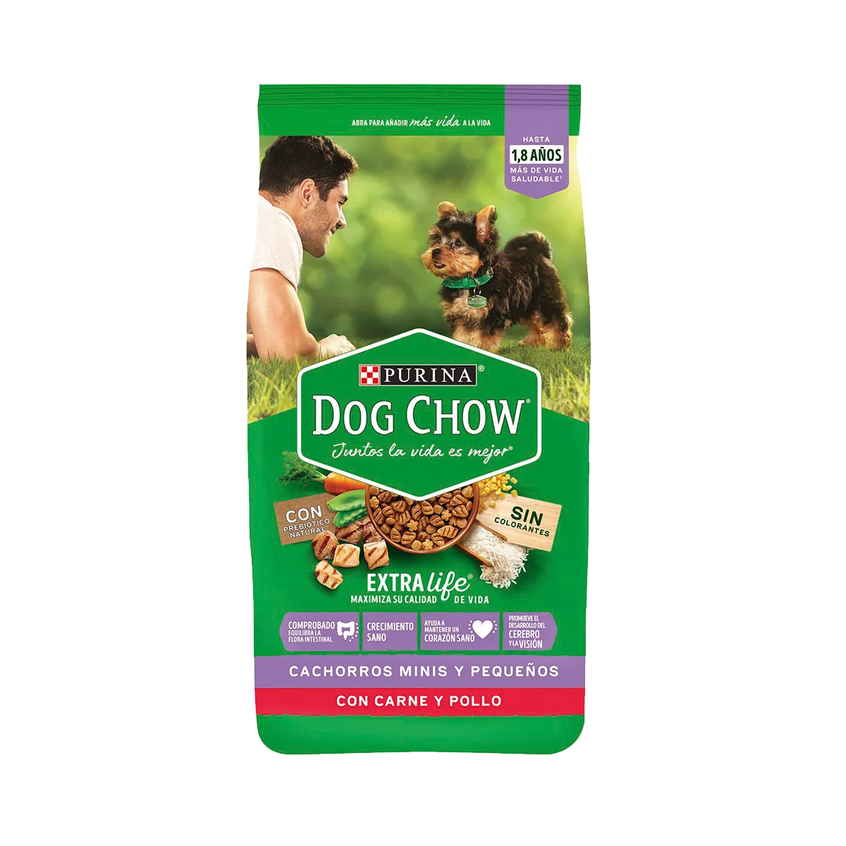 DOG CHOW CACHORROS MINIS Y PEQUEÑOS CON CARNE Y POLLO 24K