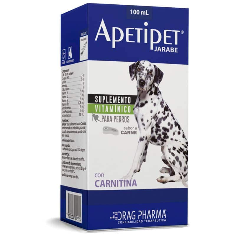 APETIPET COMPLEJO B CON CARNITINA JARABE 100ML