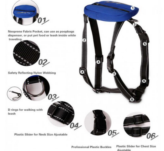 ARNES CON MOCHILA + TRAILLA PARA PERROS TALLA S