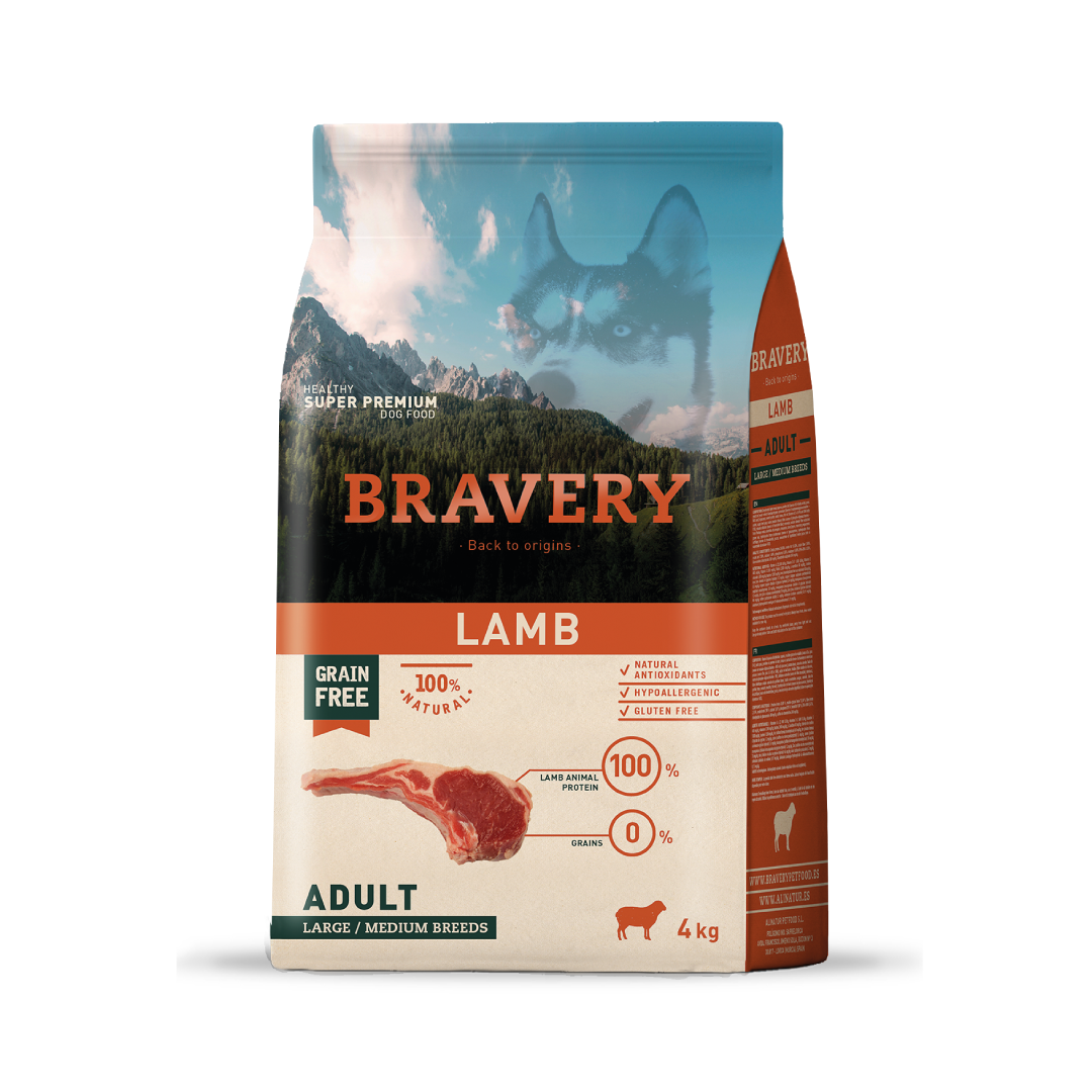 BRAVERY LAMB ADULT LARGE/MEDIUM BREEDS 4K - 12K
