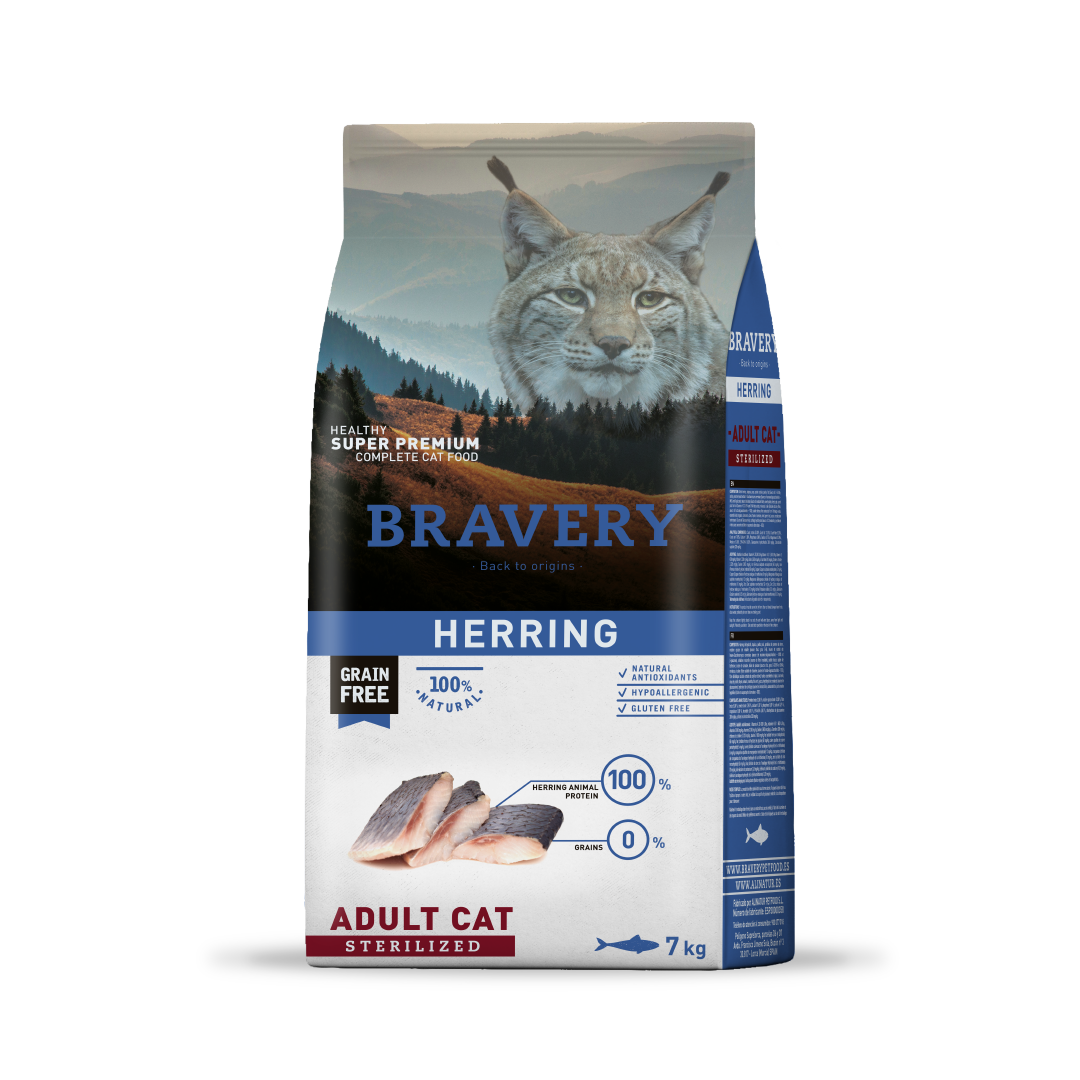 BRAVERY HERRING ADULT CAT STERILIZED 2K-7K