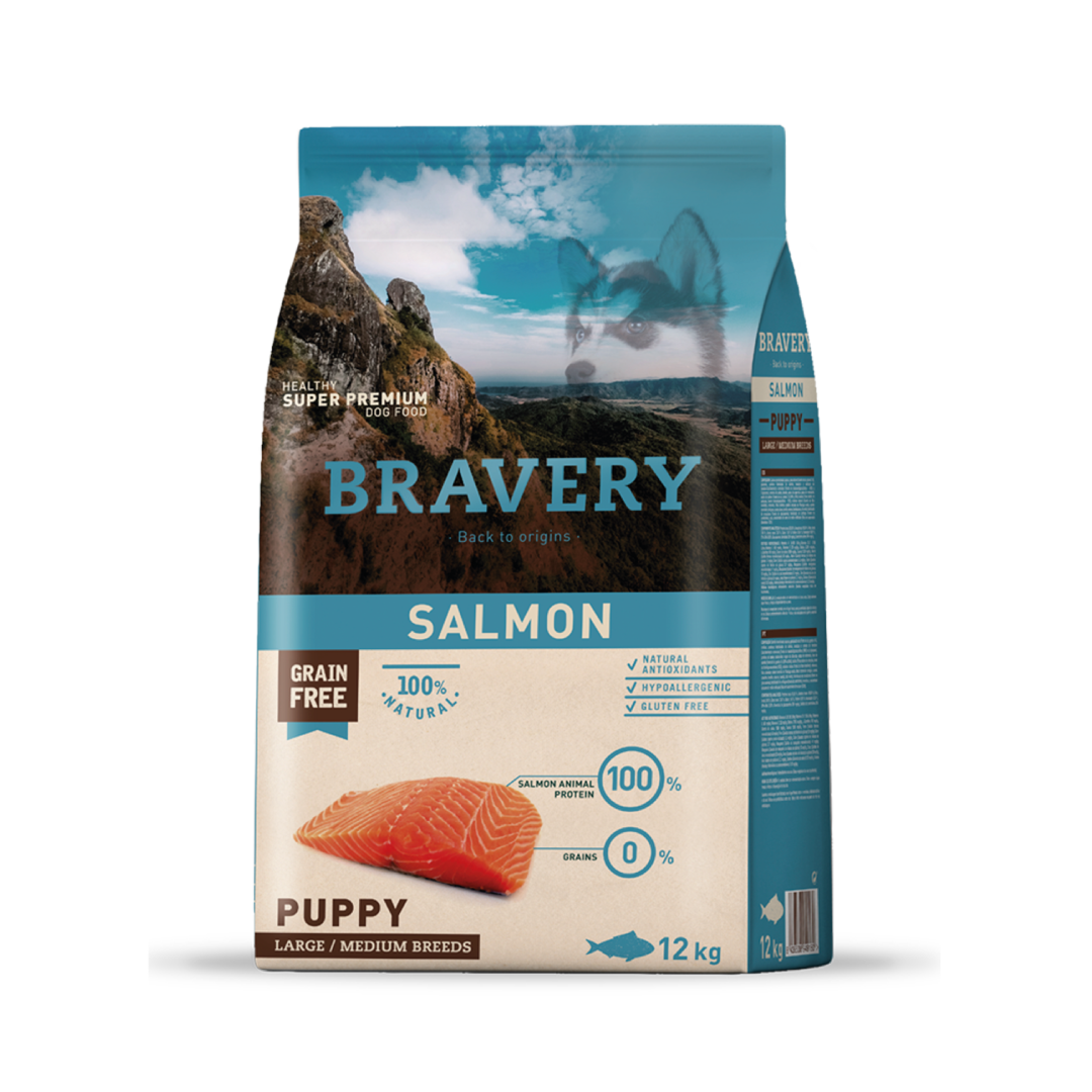 BRAVERY SALMON PUPPY LARGE/MEDIUM BREEDS 4K - 12K