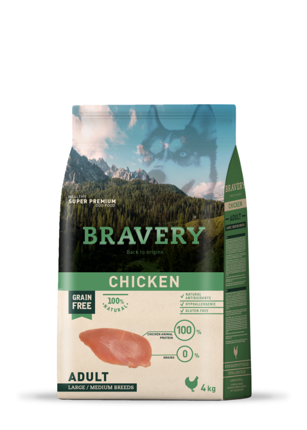 BRAVERY CHICKEN ADULT LARGE/MEDIUM BREEDS 4K - 12K
