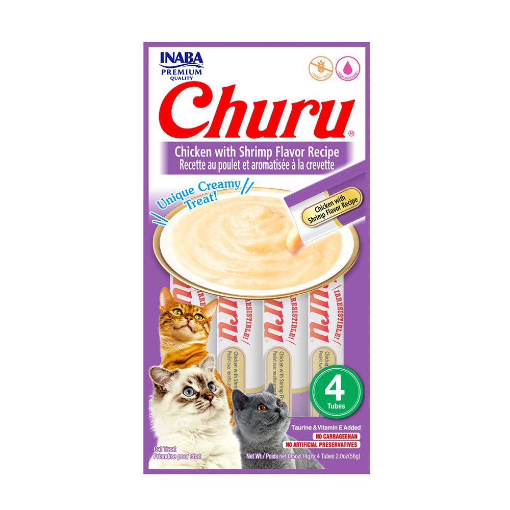 CHURU SNACK CREMOSO PARA GATOS 14GR X 4