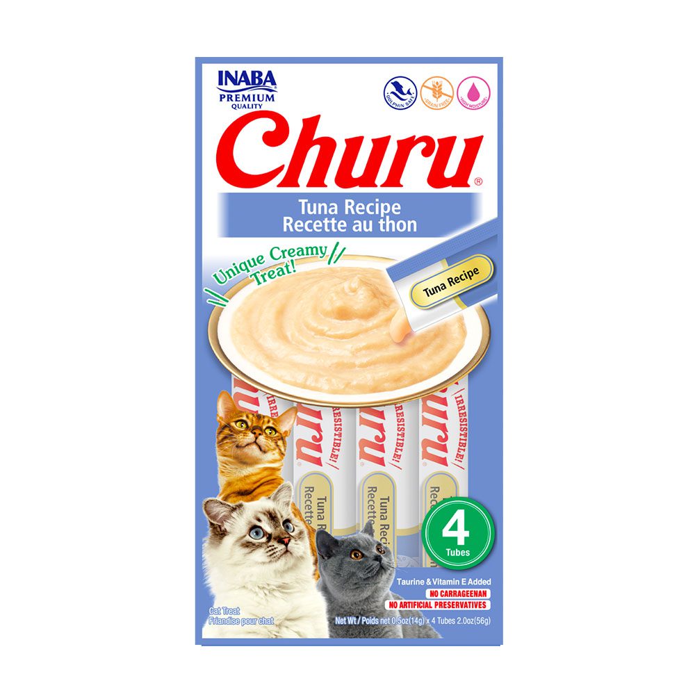 CHURU SNACK CREMOSO PARA GATOS 14GR X 4
