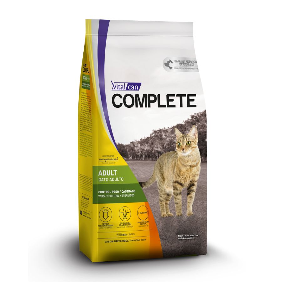 VITALCAN COMPLETE GATO ADULTO CONTROL DE PESO/CASTRADO 1,5K - 7,5K