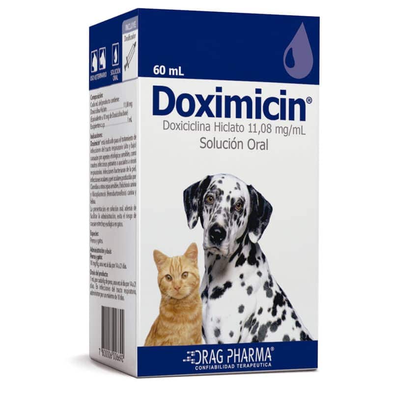 DOXIMICIN DOXICICLINA HICLATO 11,08MG/ML SOLUCION ORAL 60ML