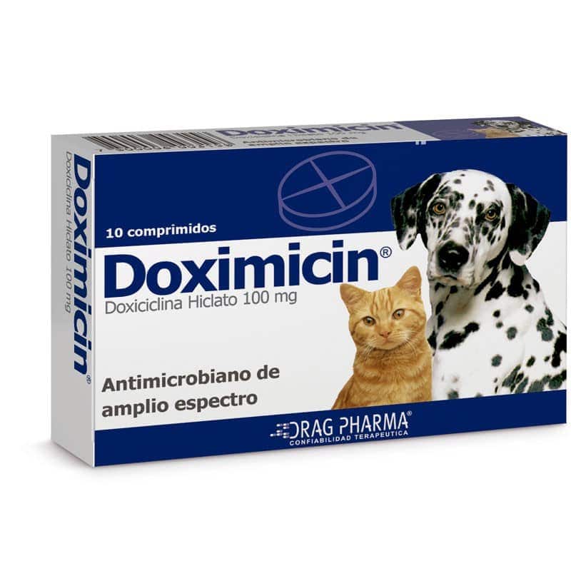 DOXIMICIN DOXICICLINA HICLATO 100MG 10 C0MPRIMIDOS