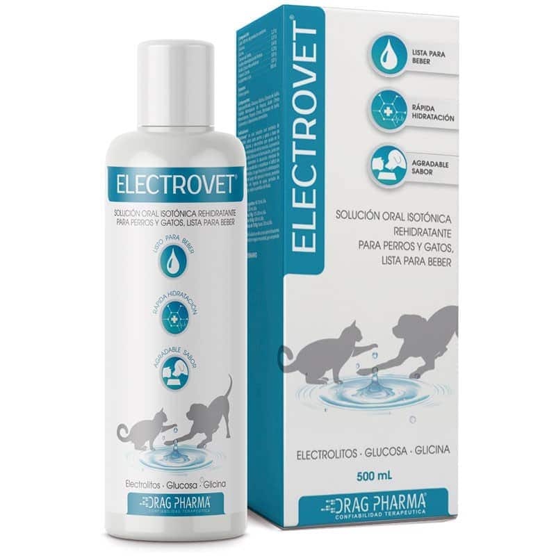 ELECTROVET ELECTROLITOS, GLUCOSA, GLISINA SOLUCION ORAL 500ML