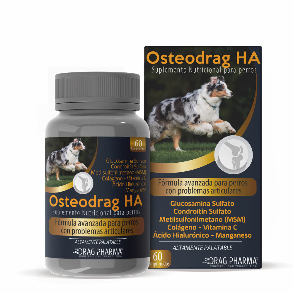 OSTEODRAG HA - GLUCOSAMINA, CONDROITIN SULFATO 60 COMPRIMIDOS