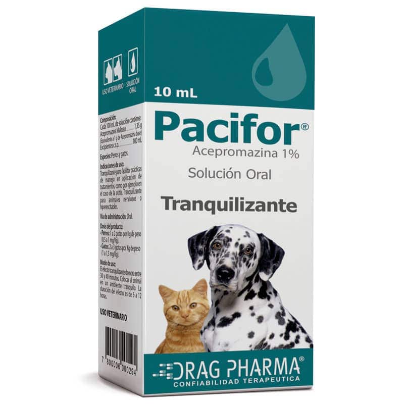 PACIFOR ACEPROMAZINA MALEATO 1% SOLUCION ORAL 10ML