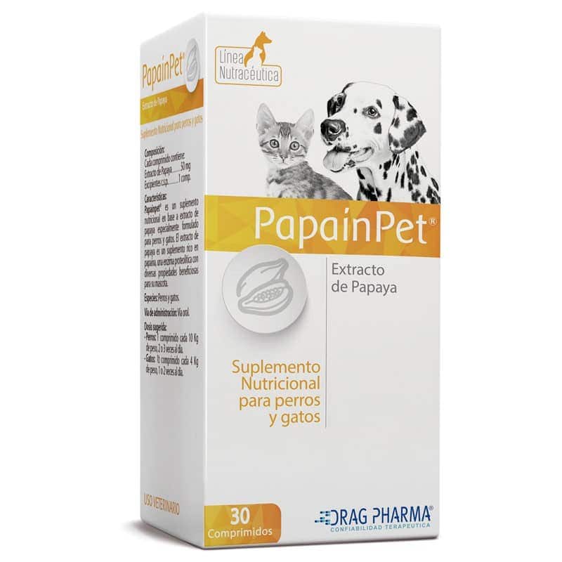 PAPAINPET EXTRACTO PAPAYA 30 COMPRIMIDOS