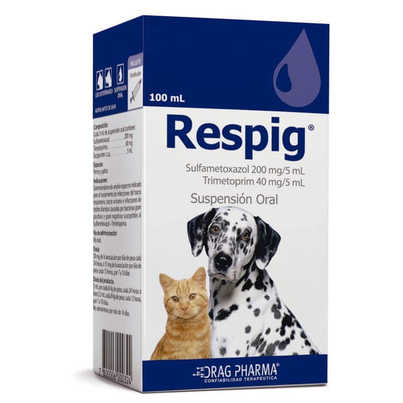 RESPIG SULFAMETOXAZOL 200MG/5ML TRIMEDOPRINA 40MG/5ML 100ML