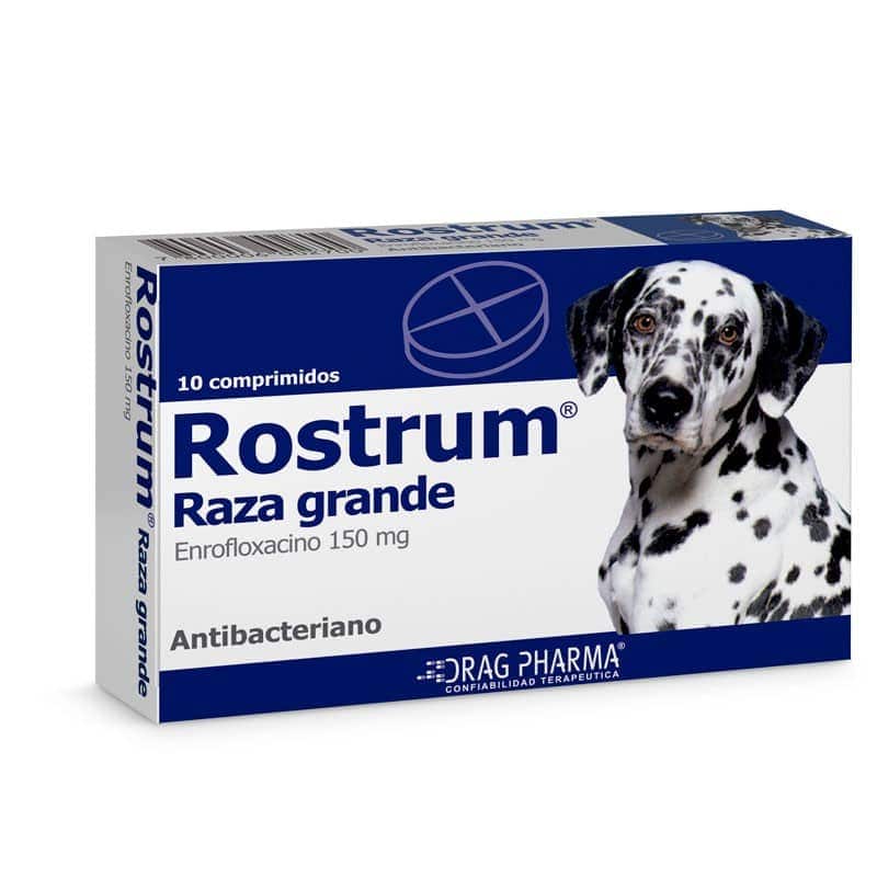 ROSTRUM ENROFLOXACINO 150MG 10 COMPRIMIDOS