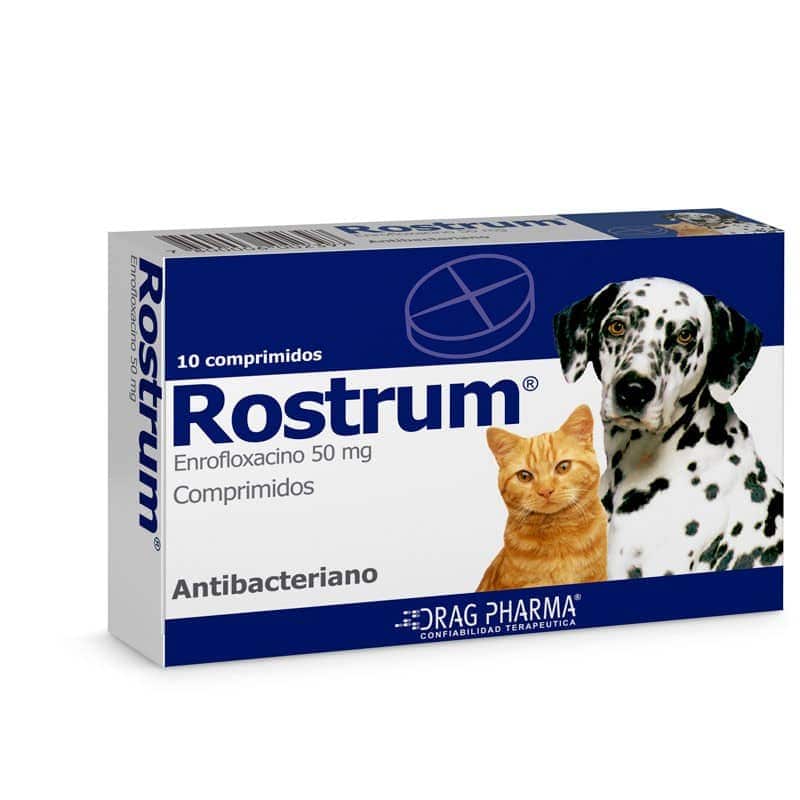 ROSTRUM ENROFLOXACINO 50MG 10 COMPRIMIDOS