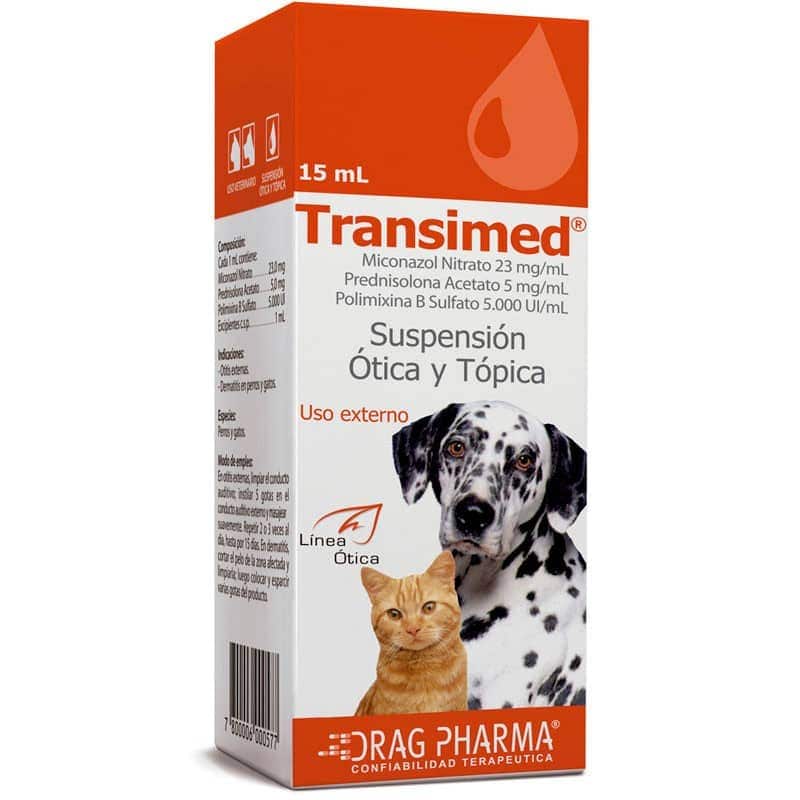 TRANSIMED SUSPENSION OTICA Y TOPICA 15ML