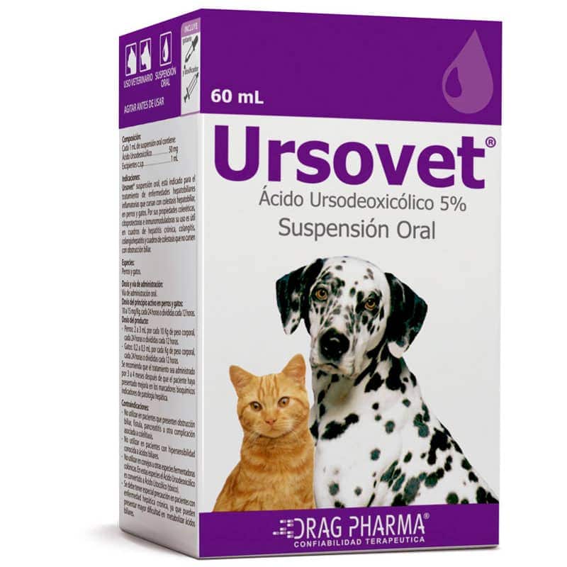 URSOVET ACIDO URSODEOXICOLICO SUSPENSION ORAL 60ML