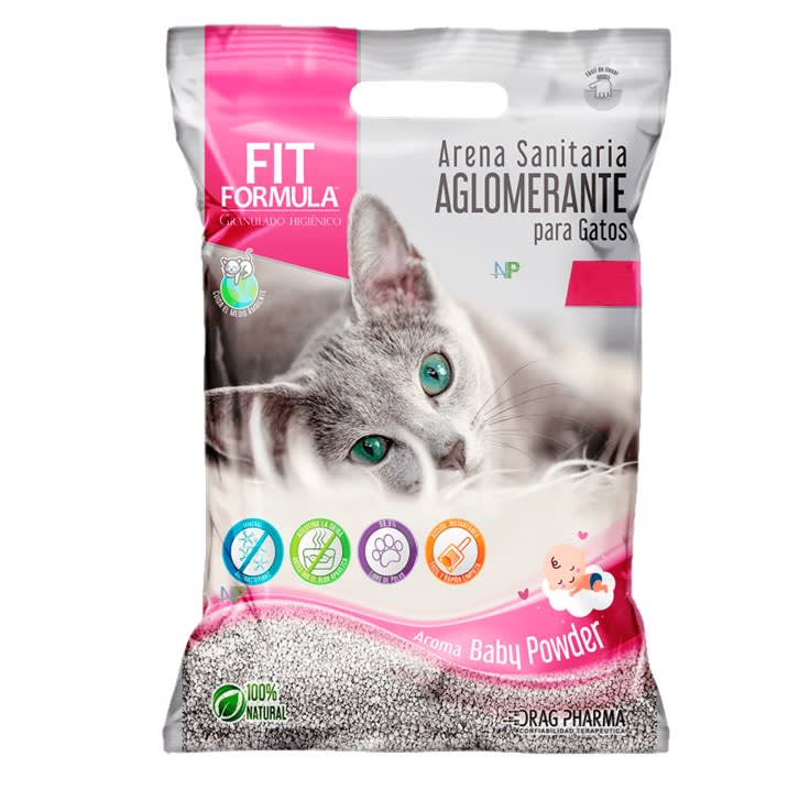 ARENA SANITARIA AGLOMERANTE BABY POWDER FIT FORMULA 4K