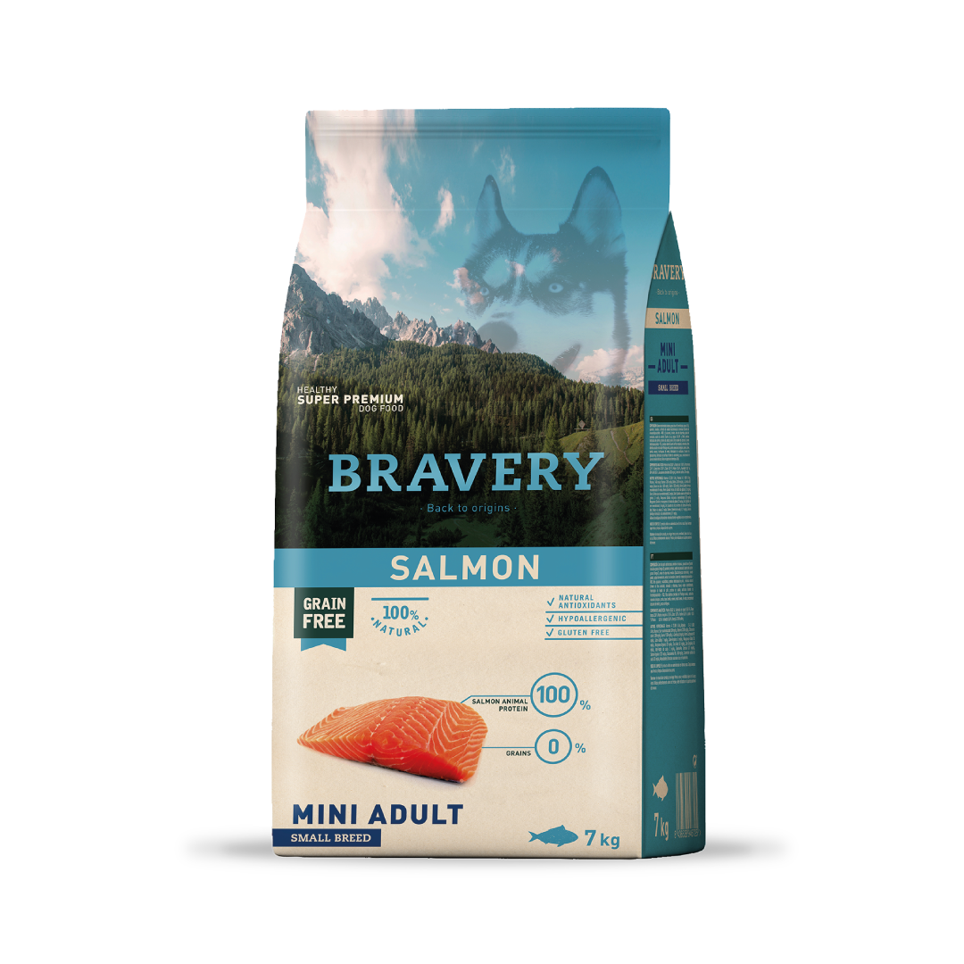 BRAVERY SALMON MINI ADULT SMALL BREEDS 2K-7K