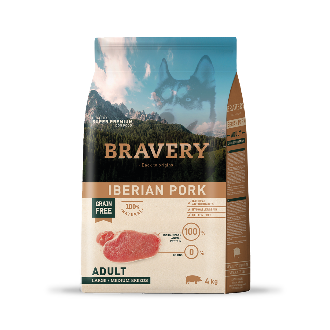 BRAVERY IBERIAN PORK ADULT LARGE/MEDIUM BREEDS 4K - 12K