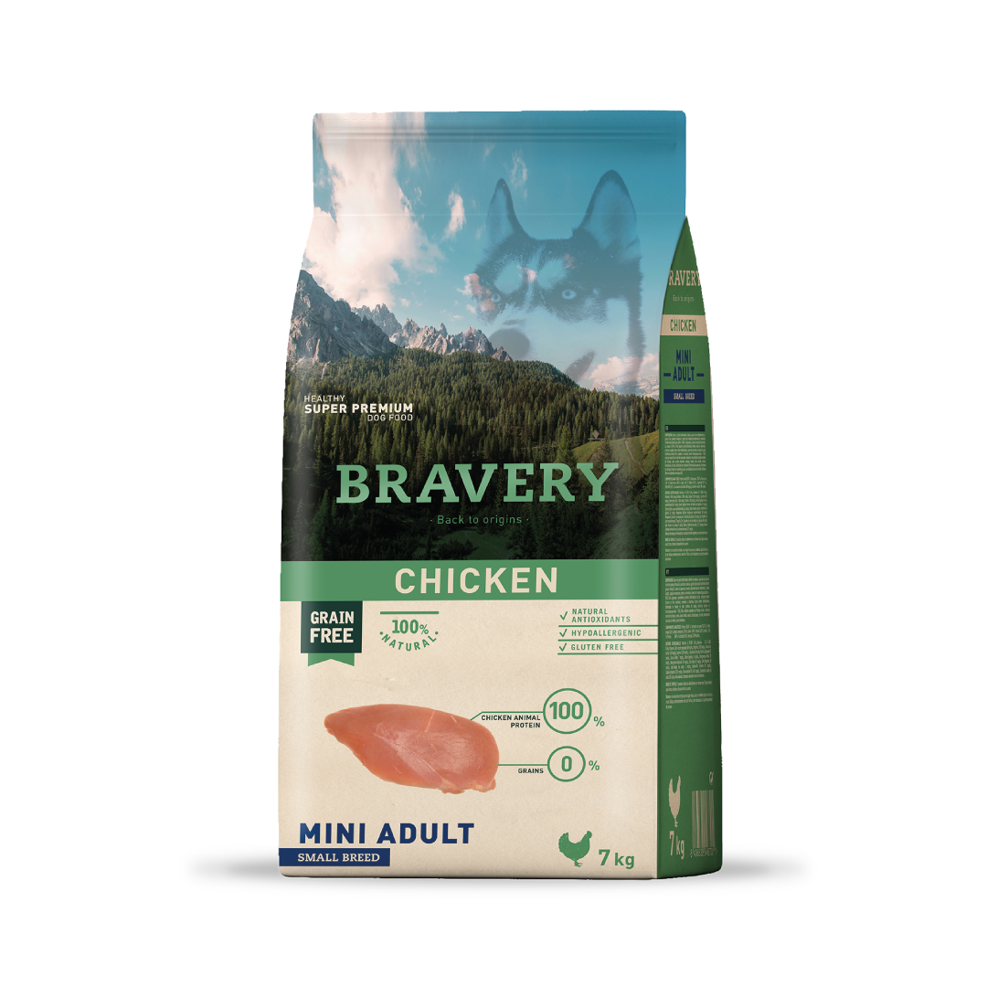 BRAVERY CHICKEN MINI ADULT SMALL BREEDS 2K-7K