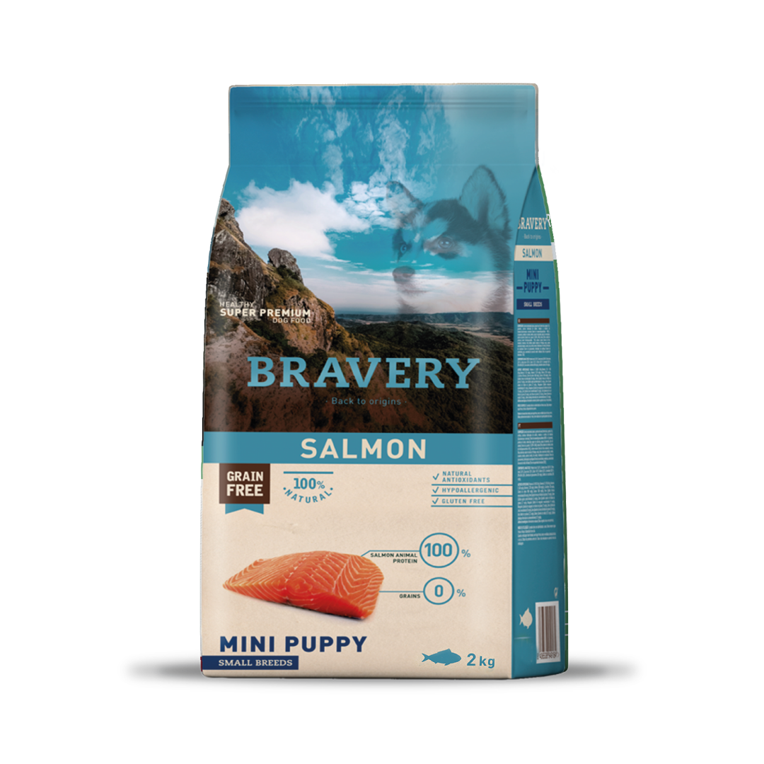 BRAVERY SALMON MINI PUPPY SMALL BREEDS 7K-2K