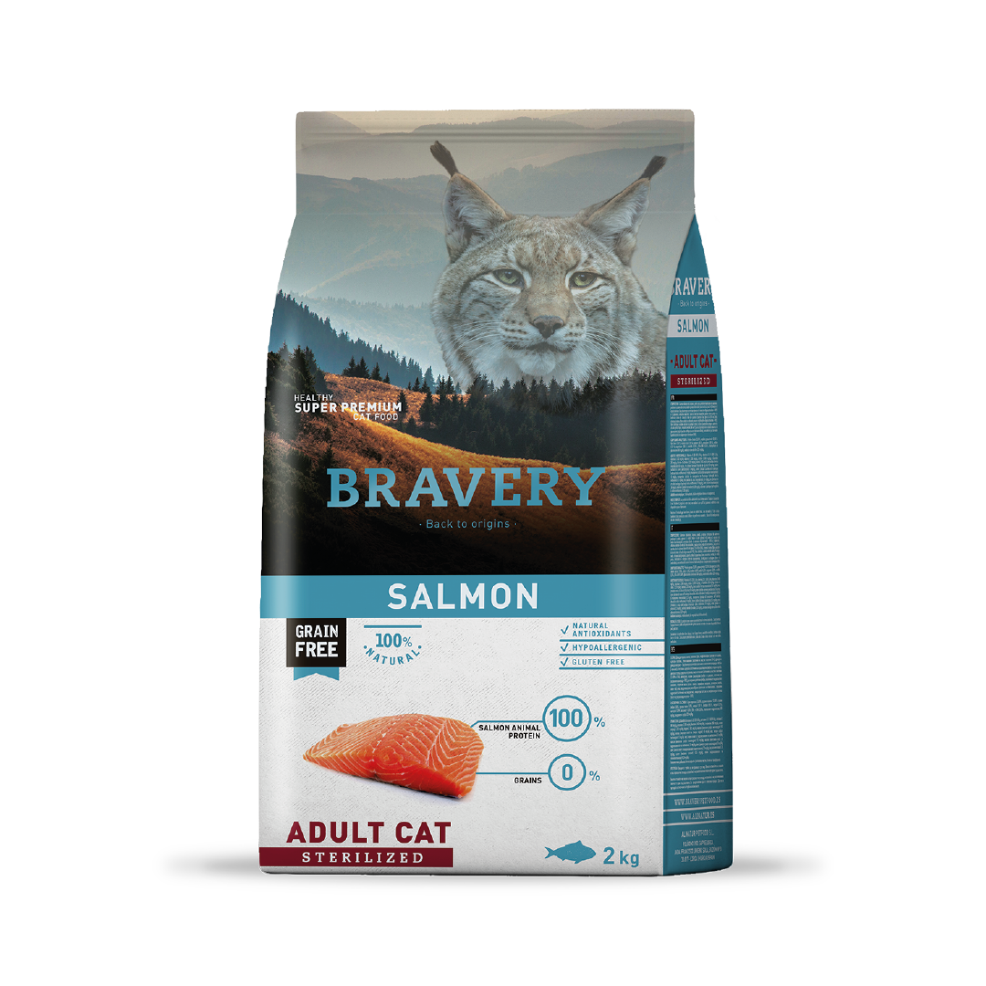 BRAVERY SALMON ADULT CAT STERILIZED 2K-7K