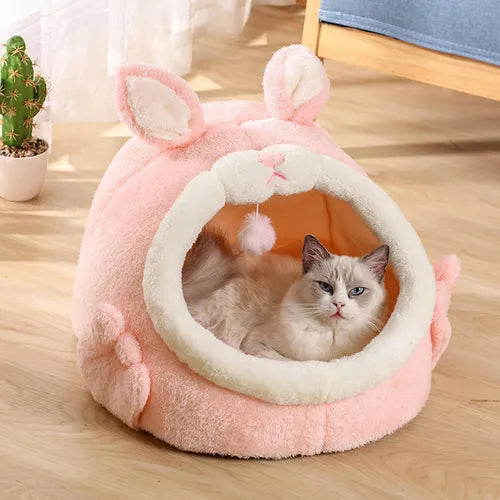 CAMA NIDO PARA GATOS ROSA
