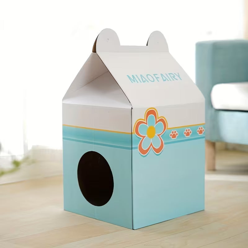 RASCADOR CASA CARTON PARA GATOS