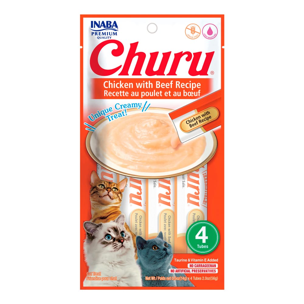 CHURU SNACK CREMOSO PARA GATOS 14GR X 4
