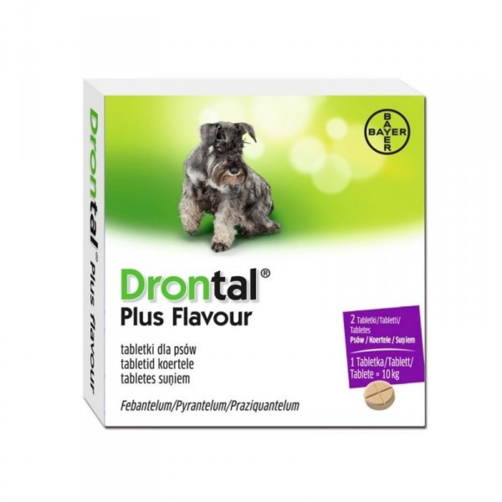 DRONTAL PLUS SABORIZADO 2 TABLETAS
