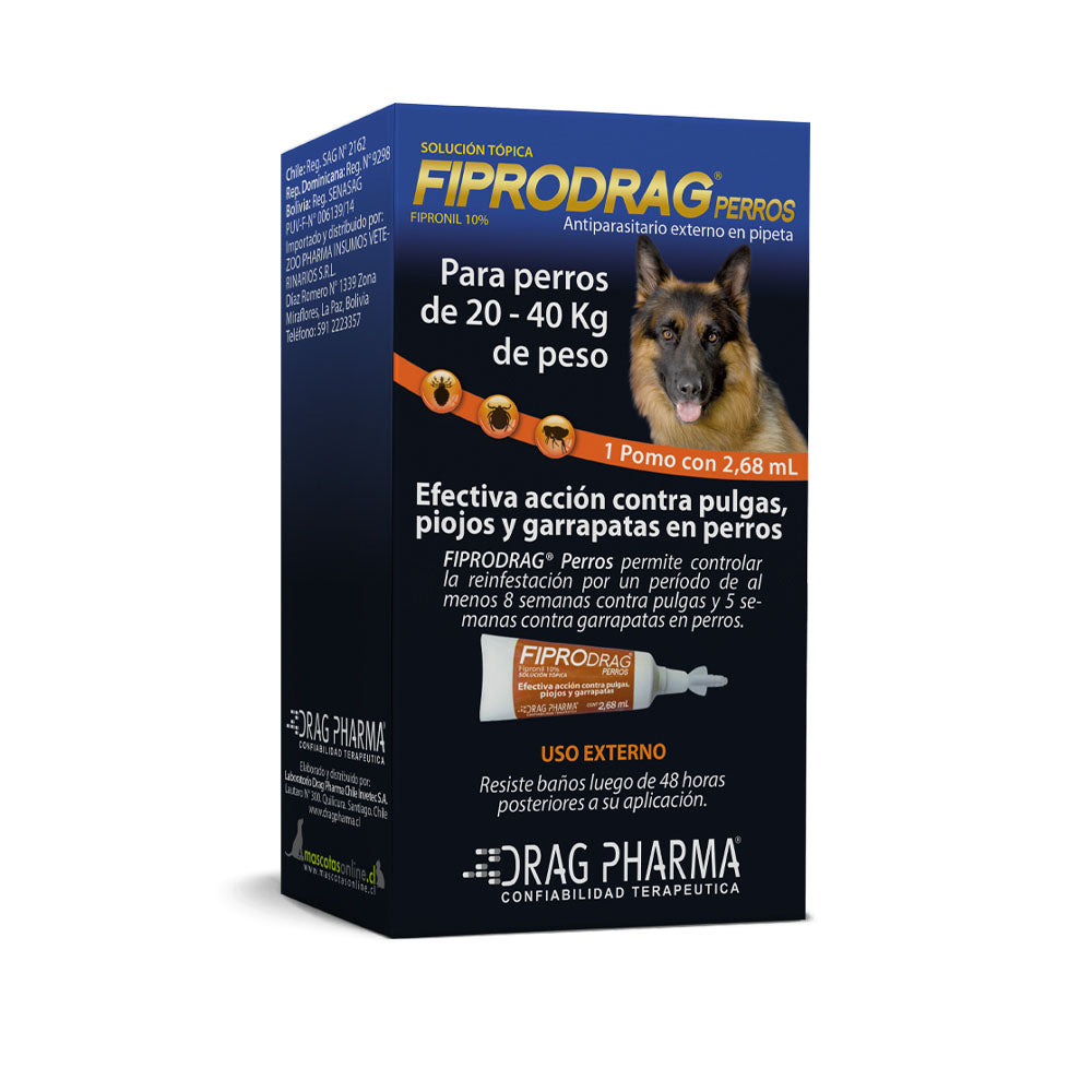FIPRODRAG PERROS DE 20K A 40 K