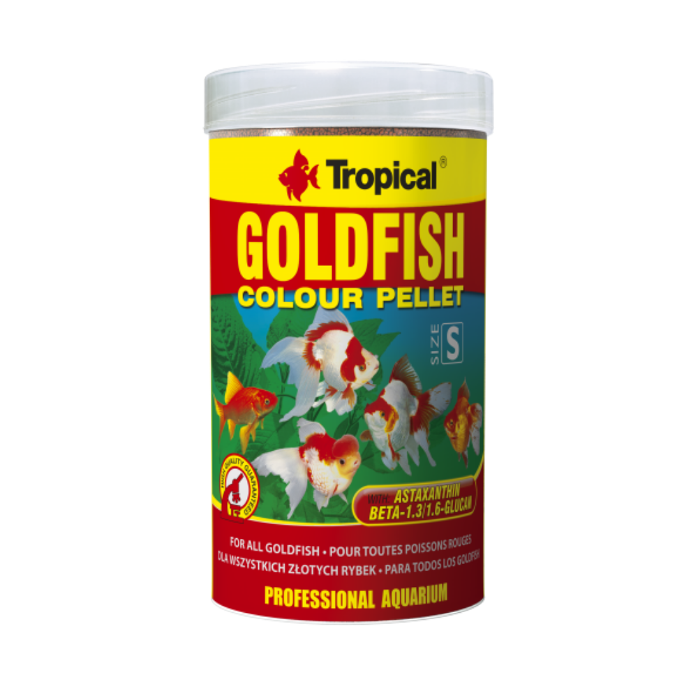 TROPICAL GOLDFISH COLOUR PELLET 36GR - 90GR - 360GR