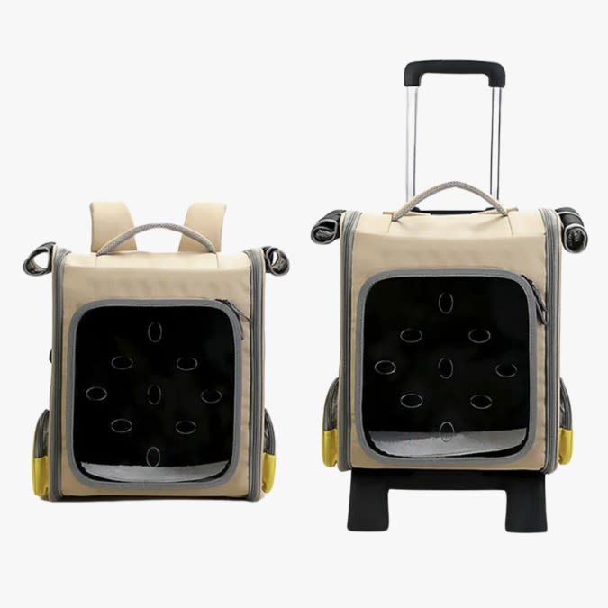 MALETA TRANSPORTADORA CON VENTILACIÓN Y TIRADOR