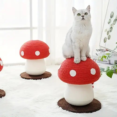 JUGUETE RASCADOR CHAMPIÑON PARA GATO