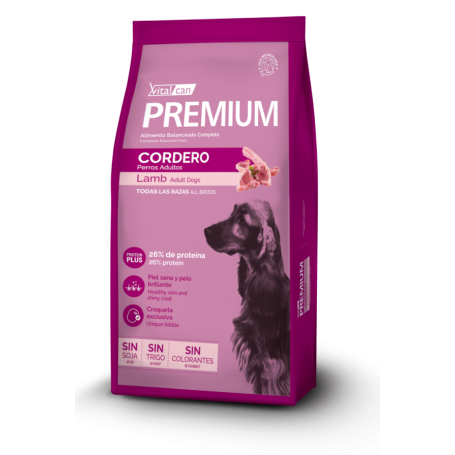 VITALCAN PREMIUM ADULTO CORDERO 20K