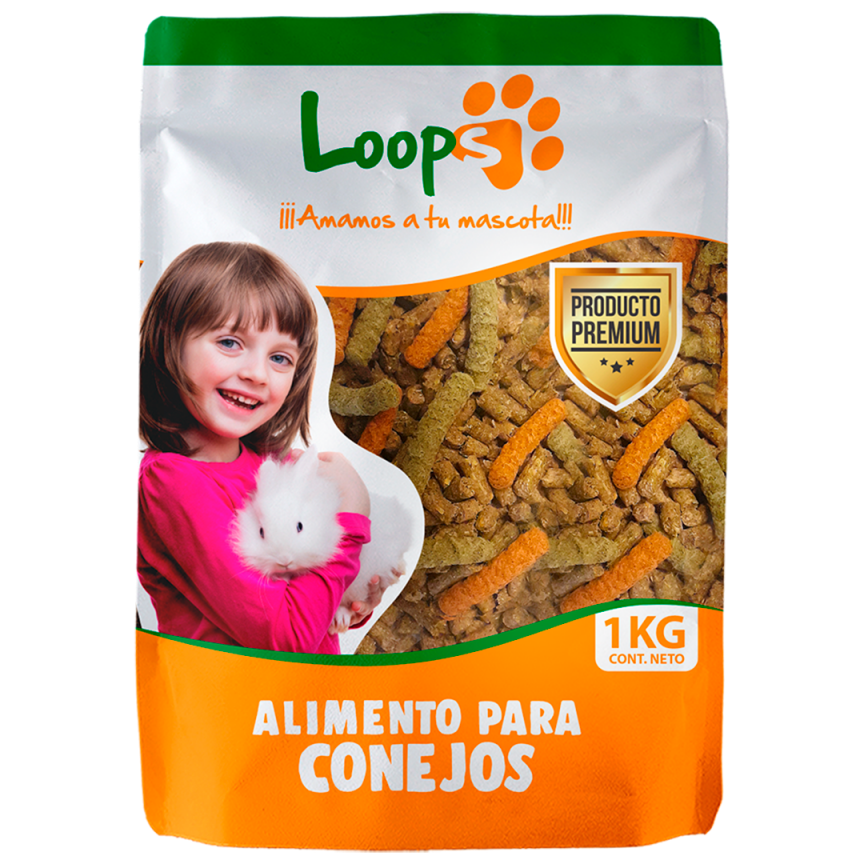 LOOPS ALIMENTO DE CONEJO 1KG