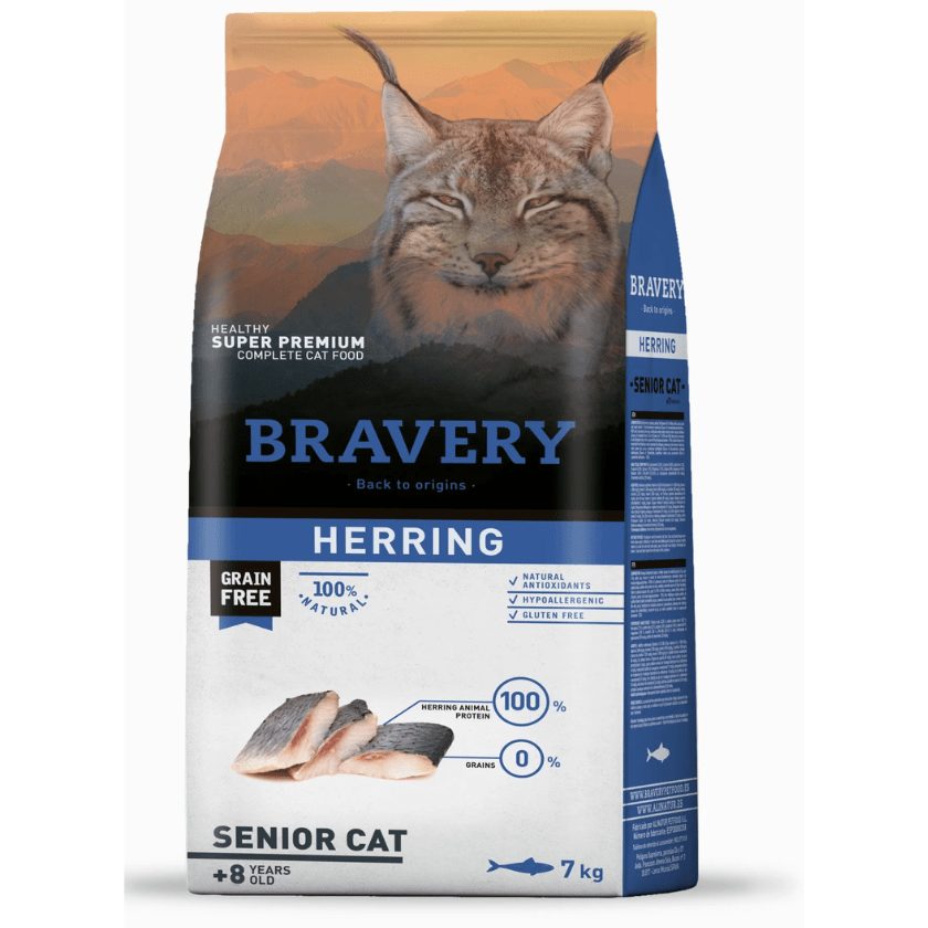 BRAVERY HERRING SENIOR CAT +8 YEARS OLD