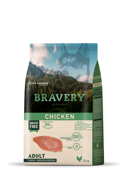 BRAVERY CHICKEN ADULT LARGE/MEDIUM BREEDS 4K - 12K