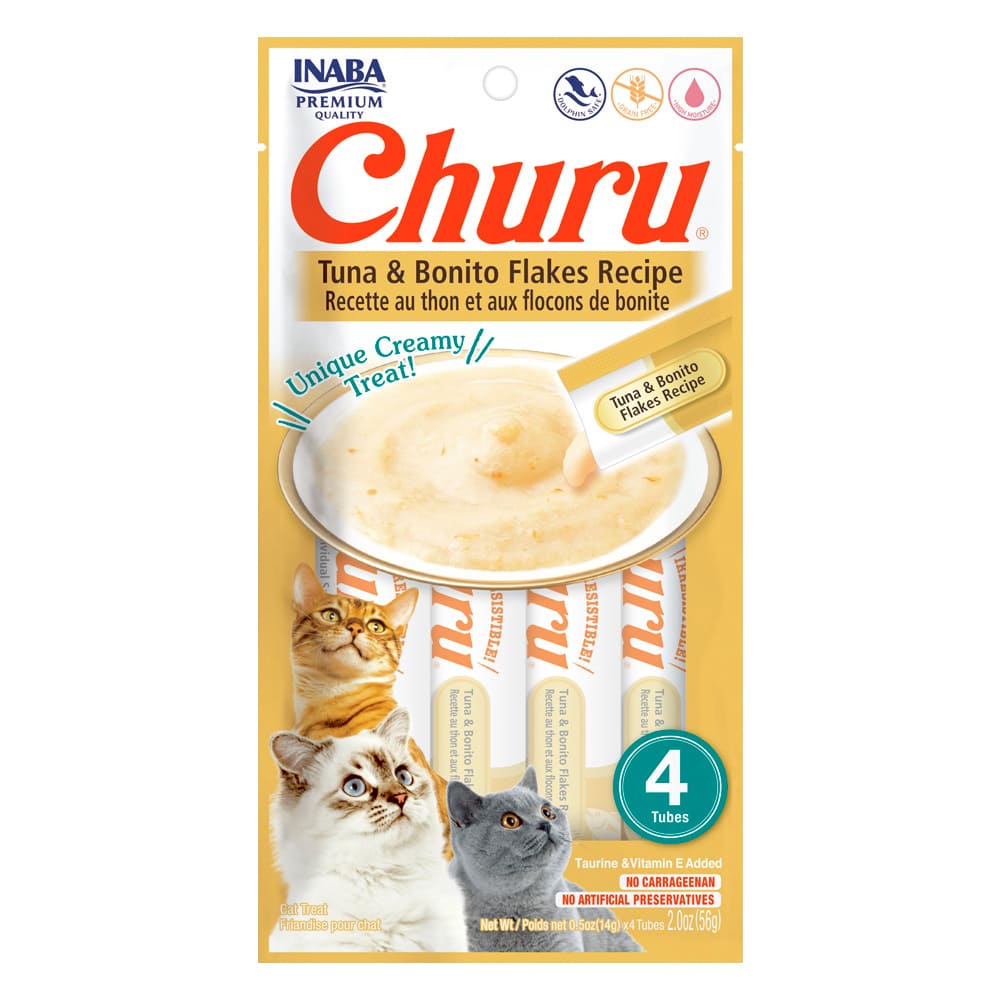 CHURU SNACK CREMOSO PARA GATOS 14GR X 4