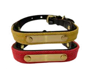 COLLAR PARA PERROS DE CUERO Y ALGODON WONDER DOG