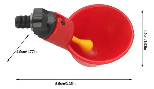 SET DE 10 BEBEDEROS COPA DIRECTO PARA AVES DE GRANJA