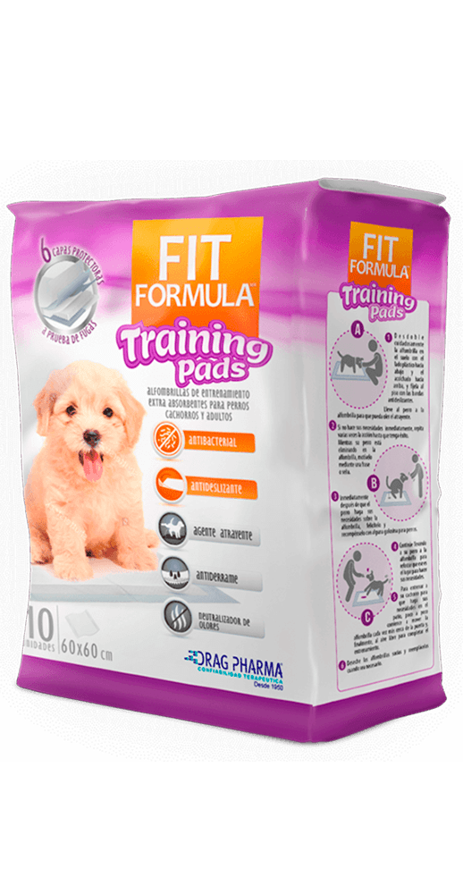 TRAINING PADS 60X60 CM FIT FORMULA 10 UNIDADES