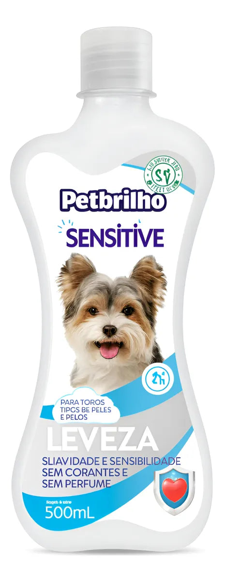 SHAMPOO PARA PERROS Y GATOS SENSITIVE PETBRILHO 500ML