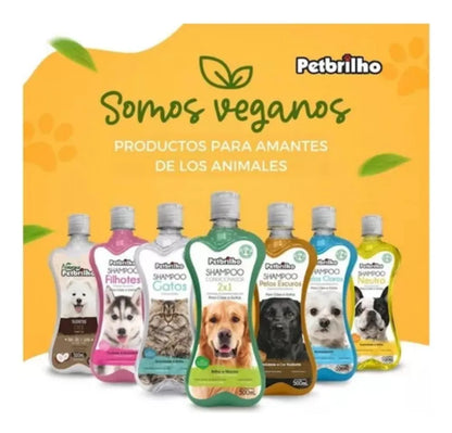 SHAMPOO & ACONDICIONADOR PARA PERROS Y GATOS PETBRILHO 500ML