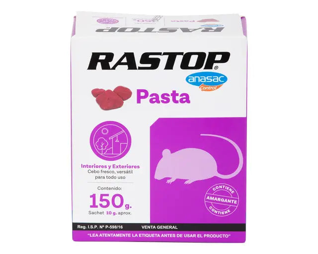 RASTOP RODENTICIDA EN  PASTA 150GR