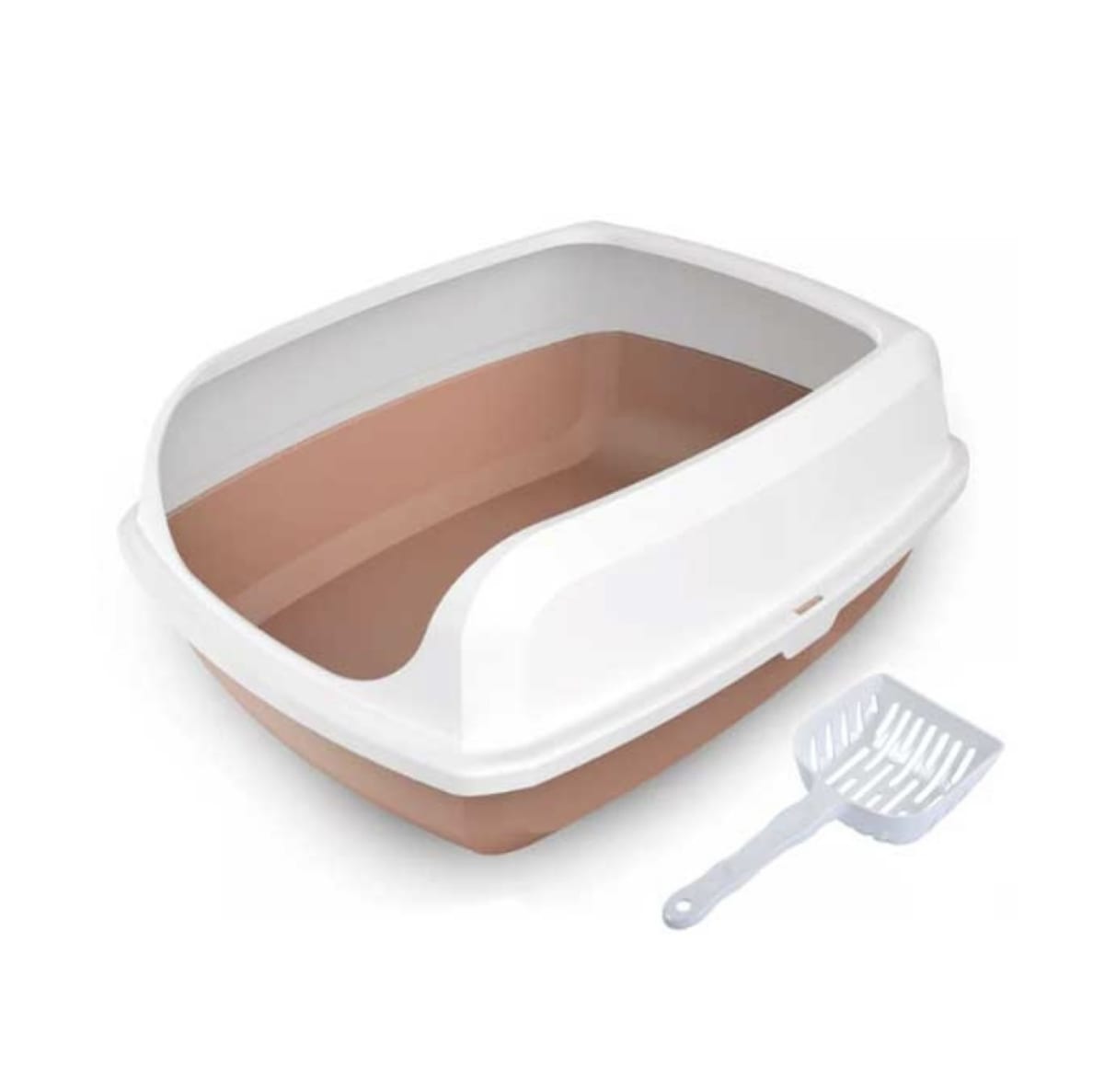 BAÑO ARENERO WONDER CATS CON BORDE Y PALA M