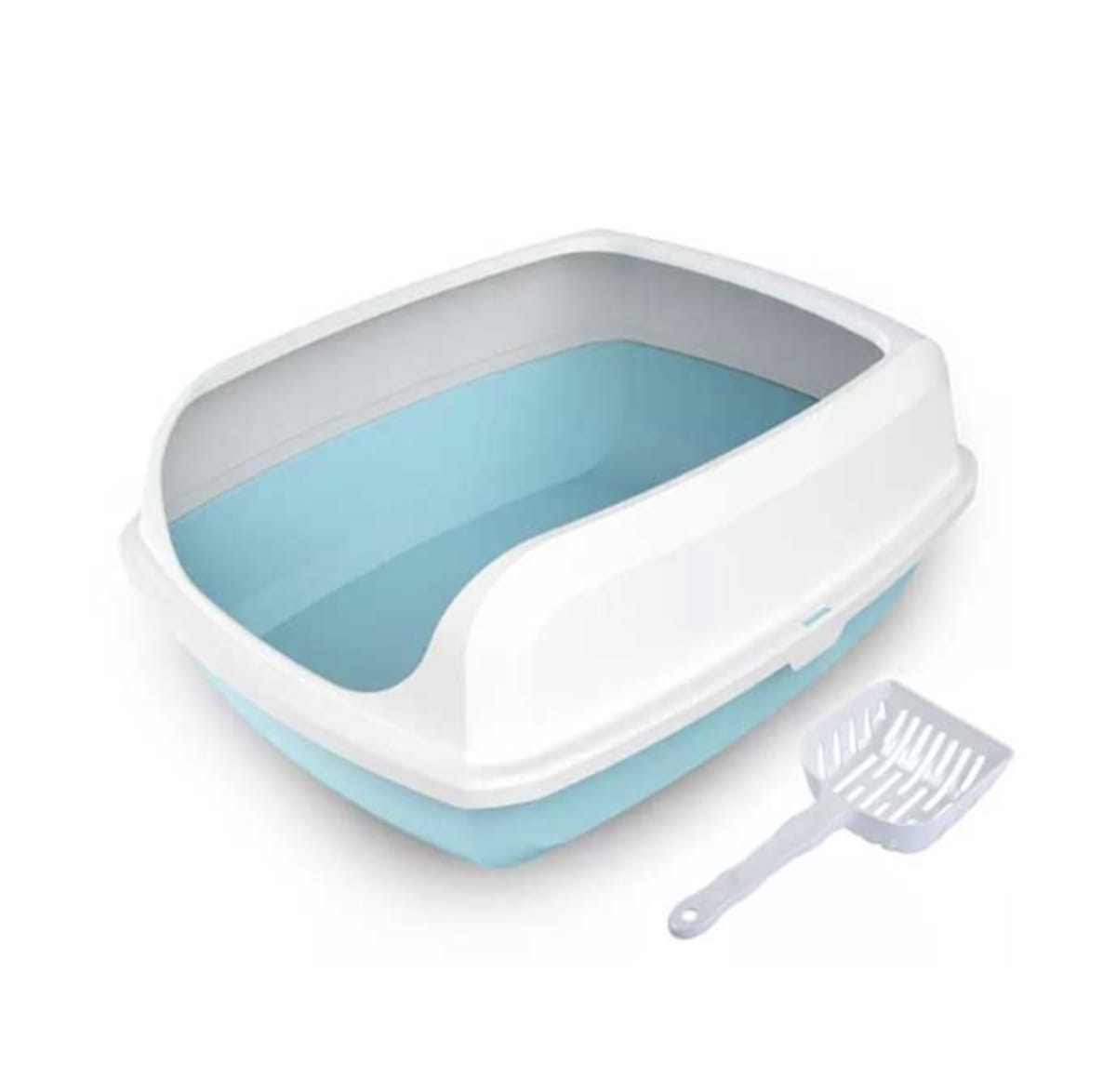 BAÑO ARENERO WONDER CATS CON BORDE Y PALA M