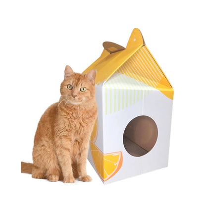 RASCADOR CASA CARTON PARA GATOS